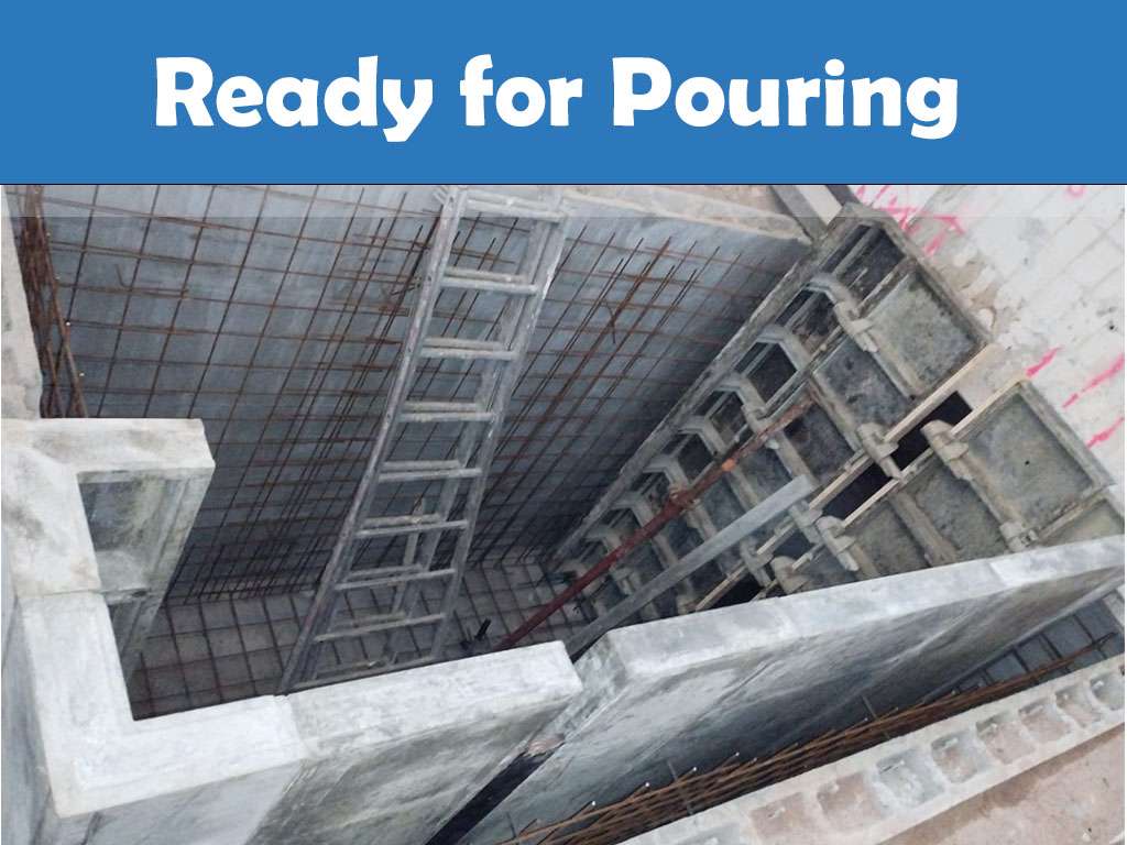 Ready for pouring: the reinforcement and formwork of the boros in Ajaccio, Corsica