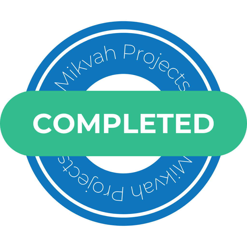 Completed mikvah projects